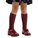 COTTON DAY Kids Girls Unisex School Knee High Socks Black White Navy 3 Pack