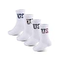 COTTON DAY Unisex School Kids Boys Girls Soft Combed Cotton Athletic Socks