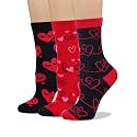 COTTON DAY Women's Soft Combed Cotton Socks Seamless Toe Black White Navy