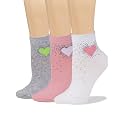COTTON DAY Women's Soft Combed Cotton Socks Seamless Toe Black White Navy