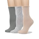 COTTON DAY Women's Soft Combed Cotton Socks Seamless Toe Black White Navy