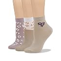 COTTON DAY Women's Soft Combed Cotton Socks Seamless Toe Black White Navy