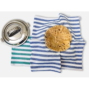 cotton double layer roti clothes wrap muslin cloth for chapati for hot case kitchen chapati cloth wrap roti cloth 2 pieces
