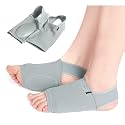 cotton Flat Foot Arch Support with Strap for Men &amp; Women|Medial Arch Support for Flat Feet Correction Sleeve with Cushion|Plantar Fasciitis Leg Foot Pain Relief Product|Free Size - 1 Pair