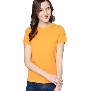 Cotton Half Sleeve T-Shirt for Women Round