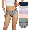 Cotton Hipster Panties for Women Mid Rise Underwear Full Coverage Soft Ladies Underwear Pack
