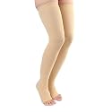 Cotton Medical Compression Stockings for Varicose Veins Class 2 Knee Length for men and women| Compression Socks | stockings for women | Varicose Vein Stockings -Thigh Length(Stockings-09)
