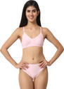 Cotton Plus Bra Panty Set Solid
