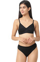 Cotton Plus Bra Panty Set Solid