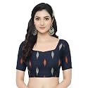 Cotton Pochampally ikat unstitched blouse, Kurthi, long frock fabric material for women (1 meter, 2 meters &amp; 3 meters)