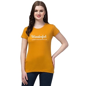 Cotton Regular Fit Printed Half Sleeves T-Shirt