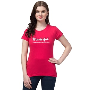 Cotton Regular Fit Printed Half Sleeves T-Shirt