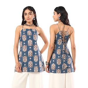 Cotton Rich Adjustable Back Tie-Up