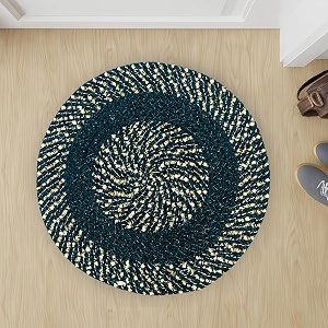 Cotton Round Doormat for BathroomHandmade Cotton Doormat