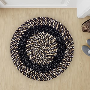 Cotton Round Doormat for HomeHandmade Cotton Doormat