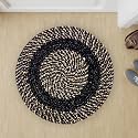 Cotton Round Doormat for HomeHandmade Cotton Doormat