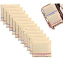 Elmvia Cotton Saree Cover with Durable Mesh Window & Zipper Closure Reusable, Washable, Breathable Saree Storage Organizer for Wardrobe or Travel Use Multi-Purpose Clothes Bag (2Pcs Beige)