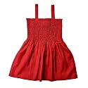 Cotton Shierred Fit amp Flare Dress for