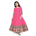 Cotton Silk Long Anarkali Kurta for Girls