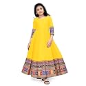 Cotton Silk Long Anarkali Kurta for Girls