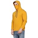 Cotton Solid Men Hooded Neck with Mask