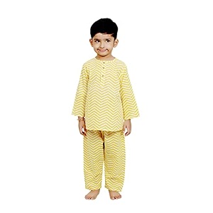 cotton unisex printed night suit dress set combo pack for girls boys