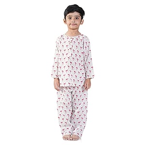 cotton unisex printed night suit dress set combo pack for girls boys