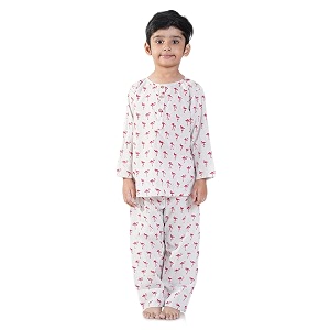 cotton unisex printed night suit dress set combo pack for girls boys