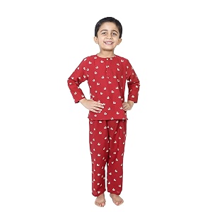 cotton unisex printed night suit dress set combo pack for girls boys