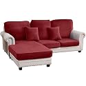 Couch Cover 3-Piece Elastic Velvet Couch Cushion