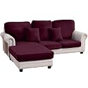 Couch Cover 3-Piece Elastic Velvet Couch Cushion