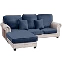 Couch Cover 3-Piece Elastic Velvet Couch Cushion