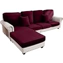 Couch Cover 4-Piece Elastic Velvet Couch Cushion