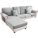 Couch Cover 4-Piece Elastic Velvet Couch Cushion