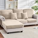 Couch Cover 6-Piece Elastic Velvet Couch Cushion