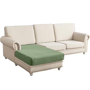 Couch Cover Velvet Chaise Cushion Cover for