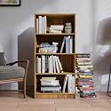 COUCH CULTURE Hunter Engineered Wood 4 Shelves Open Bookshelf | Book Rack | Organizer for Decor Display Unit, Floor Standing Bookcase for Home, Office & Library (Finish Color - Leon Teak, Knock Down)