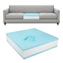 Couch Cushion Replacement, 24 x 24 x 6 in, 3-Layer High-Density Memory Foam Insert for Sofa, Chair and Bench, Cuttable DIY Upholstery Foam, No Cover Included