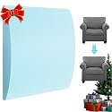 MYLIFESION Couch Cushion Support for Sagging Seat, 20x20x2 inches High-Density Foam Sofa Cushions Support, Under Cushion Sag Repair Blue Set of 1