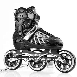 inline skates with flashing wheel aluminum body in-line skatesled flash light with adjustable lengthset for boys kids and girls black pro