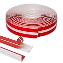 COUKIU Wall Corner Protector, Inside &amp; Outside Self Adhesive Wall Corner Guard&amp;Edge Protector, Flexible Vinyl Corner Moulding Trim Caulk Strip, Peel and Stick Trim for Ceiling, Countertop, White, 20ft