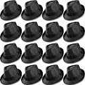 Coume 16 Pack 1920s Short Brim Hat Men Women Hats Panama