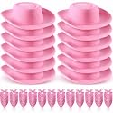 Coume 24 Pieces Cowboy Hats and Bandanas