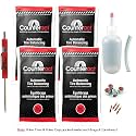Counteract DIYK-8 Do It Yourself Tire/Wheel Balancing Beads Kit - Off -Road, Light/Medium Duty Truck Tires, (4) 8oz DIY Bead Bags, (4) Valve Caps and Cores, (1) Core Remover, Injector Bottle