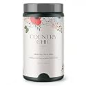 Country Chic All-in-One Chalk Paint for Furniture, Cabinets, Home Decor, Crafts, Eco-Friendly, Matte Finish, Built-In Primer &amp; Top Coat for Wood, Metal - Envious (green) Quart (32 oz)