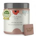 Country Chic All-in-One Chalk Paint for Furniture, Cabinets, Home Decor, Eco-Friendly, Matte Finish, Built-In Primer &amp; Top Coat for Wood, Metal - Enchanted (Blush Pink) - Pint 16 oz (475 ml)