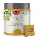Country Chic All-in-One Chalk Paint for Furniture, Cabinets, Home Decor, Eco-Friendly, Matte Finish, Built-In Primer &amp; Top Coat for Wood, Metal - Fresh Mustard (Mustard Yellow) - 4 oz (118 ml)