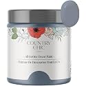 Country Chic All-in-One Chalk Paint for Furniture, Cabinets, Home Decor, Crafts, Eco-Friendly, Matte Finish, Built-In Primer &amp; Top Coat for Wood, Metal - Daydreamer (blue) half Pint (8 oz)
