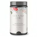 Country Chic All-in-One Chalk Paint for Furniture, Cabinets, Home Decor, Eco-Friendly, Matte Finish, Built-In Primer &amp; Top Coat for Wood, Metal - Liquorice (Black) - Quart 32 oz (950 ml)