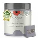 Country Chic All-in-One Chalk Paint for Furniture, Cabinets, Home Decor, Eco-Friendly, Matte Finish, Built-In Primer &amp; Top Coat for Wood, Metal - Wisteria (Light Purple) - Pint 16 oz (475 ml)
